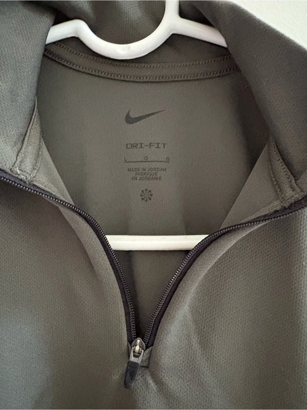 Nike Kids Olive Lightweight Mock-Neck Shirt Jacket